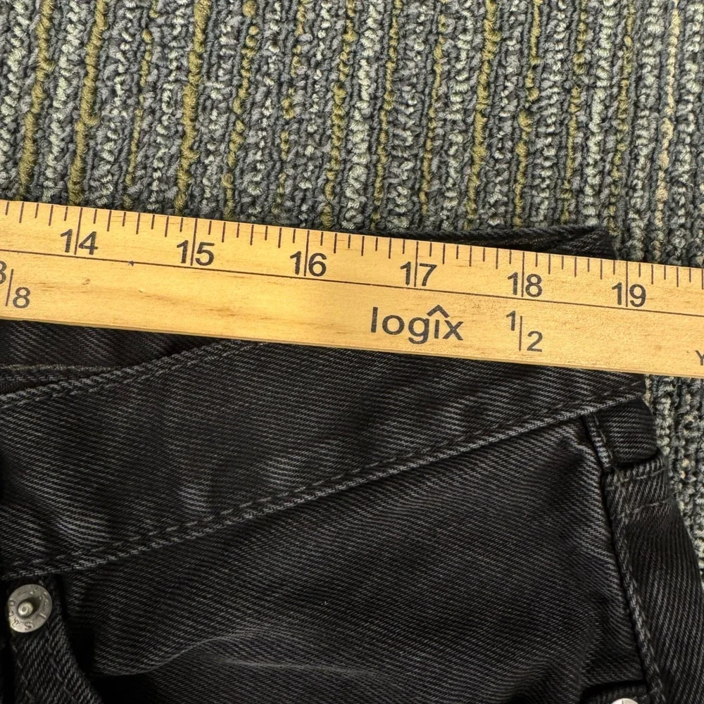 Levi's 505 Regular Fit Jeans Mens 40x32 Black Excellent Straight Leg Denim